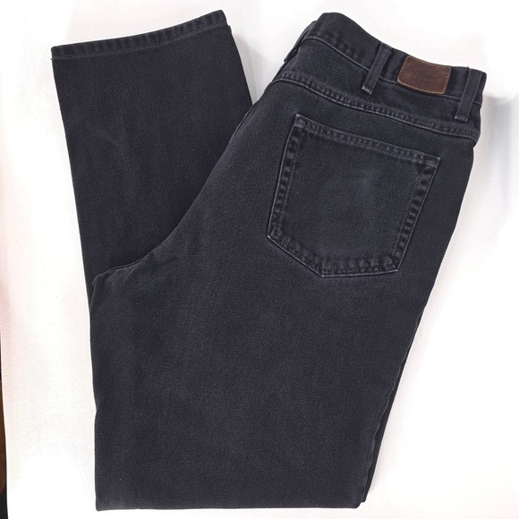 LL Bean Classic Fit Denim Jean Men 40x34 (36x32) Tapered Leg Cotton USA Workwear - Picture 1 of 16
